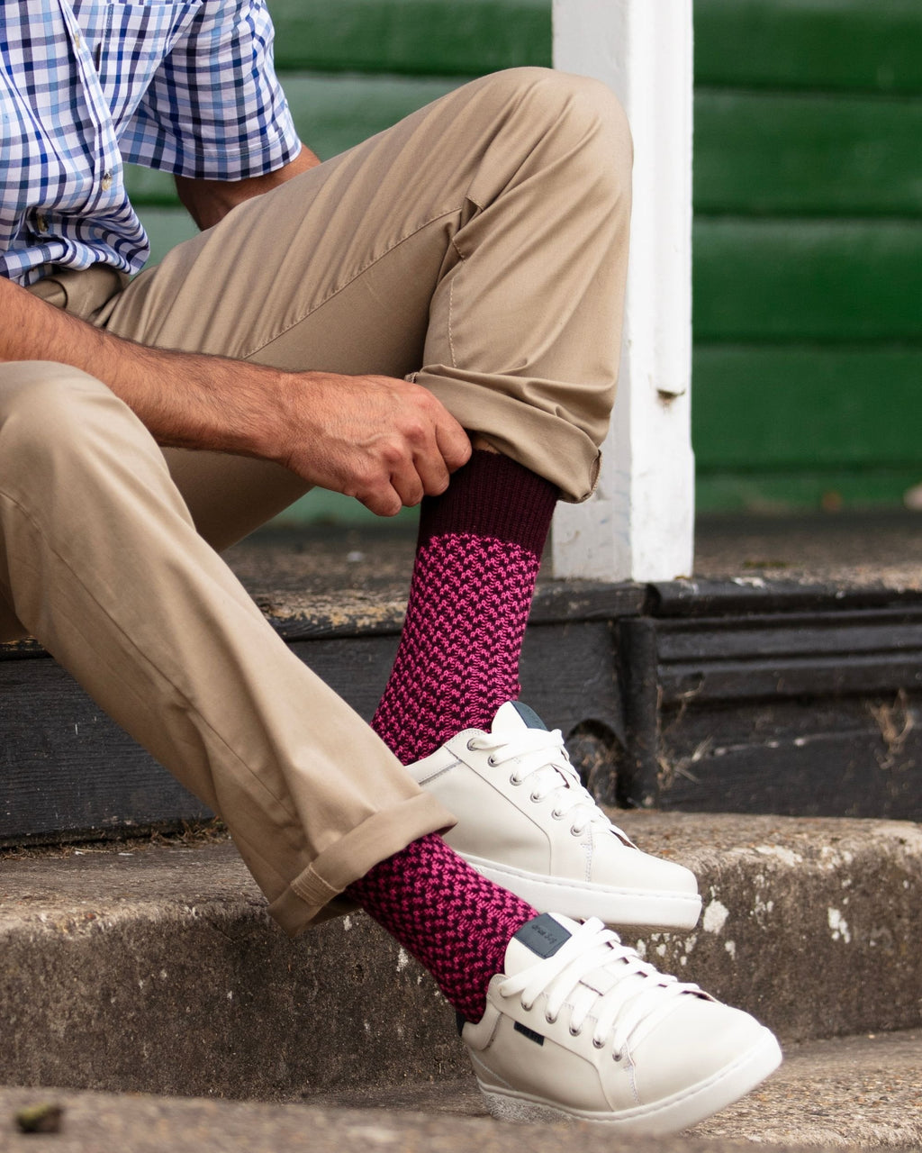 Cullen Socks ~ Mulberry