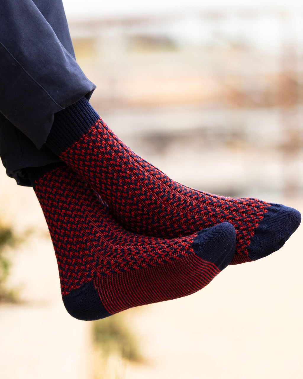 Cullen Socks ~ Navy