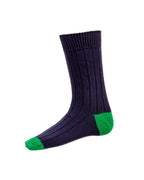 Chunky Cotton Socks ~ Marine