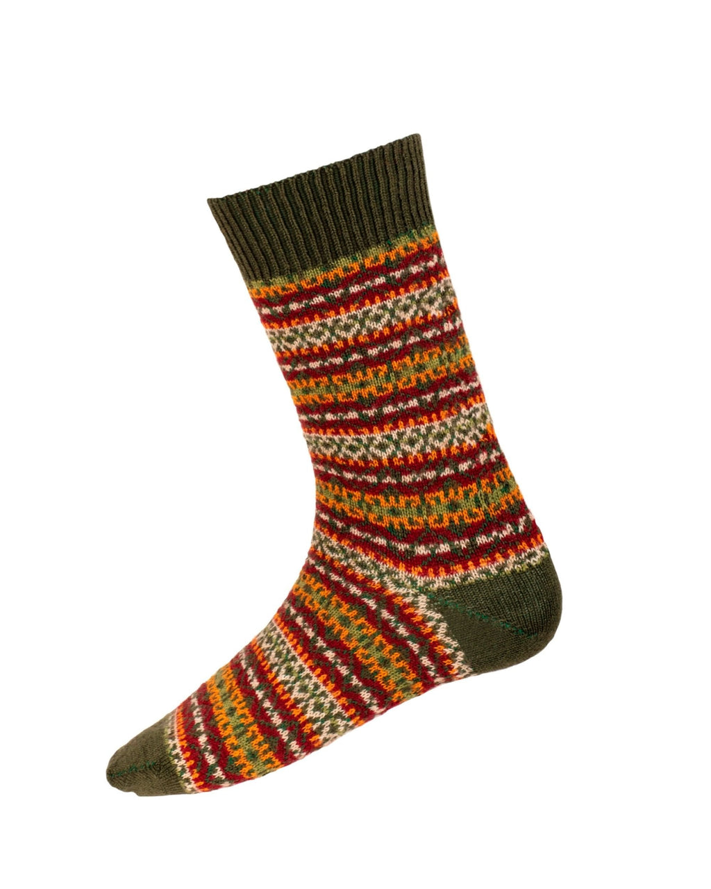 Fairisle Socks ~ Spruce