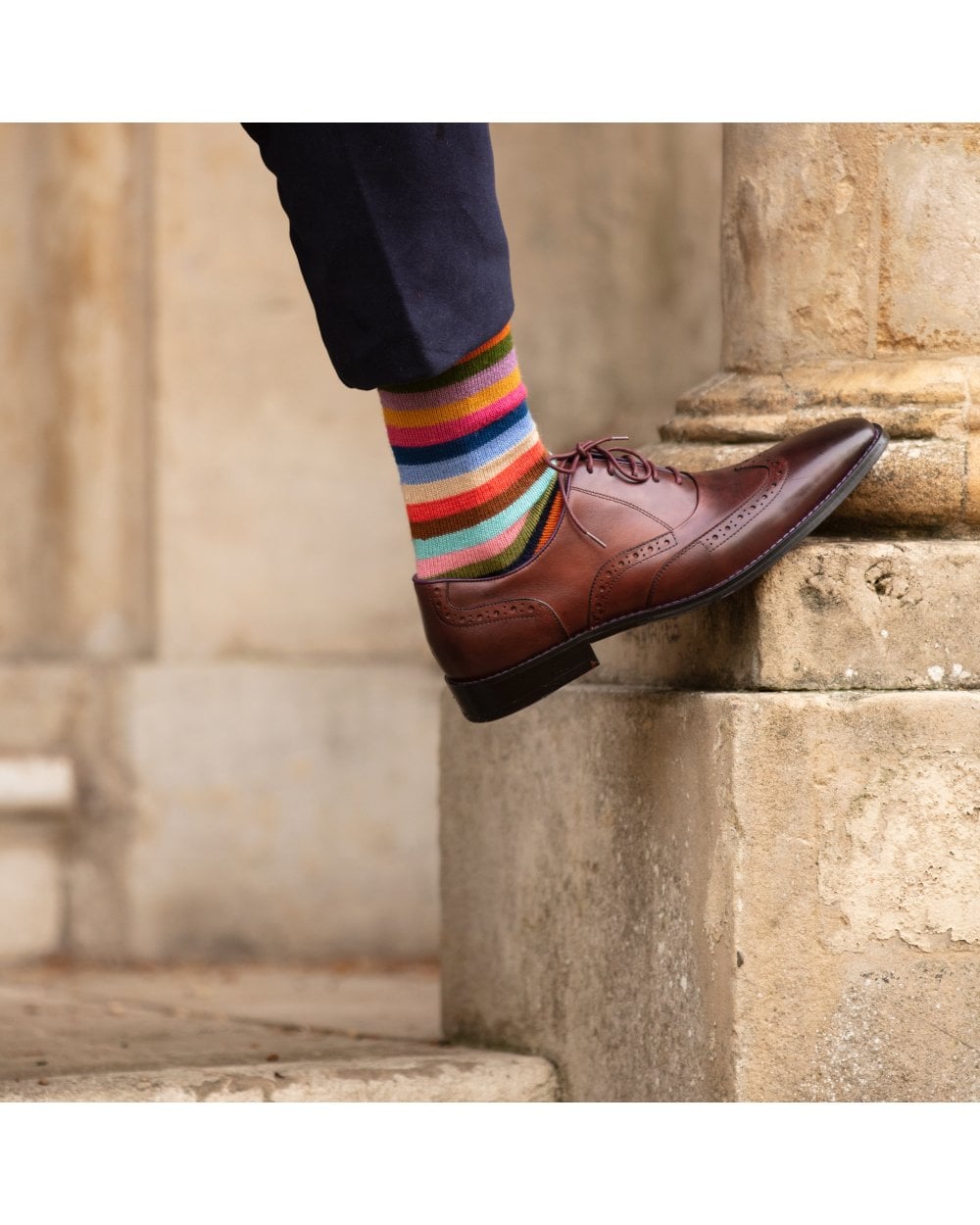 Stripy Socks ~ Rosewater