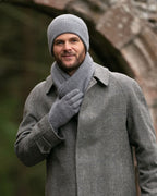 Cashmere Ribbed Beanie ~ Fog