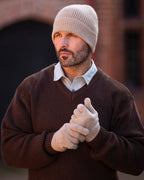 Gents Cashmere Gloves ~ Fawn