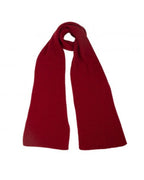Cashmere Ribbed Scarf ~ Burgundy