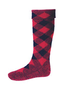 Diced Hose ~ Tartan Red & Navy