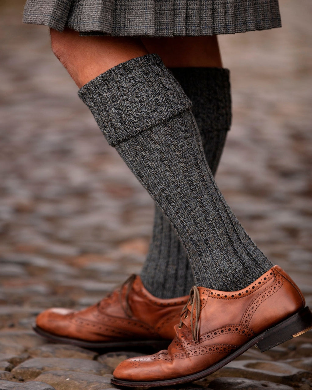 Hebridean Socks ~ Gunmetal