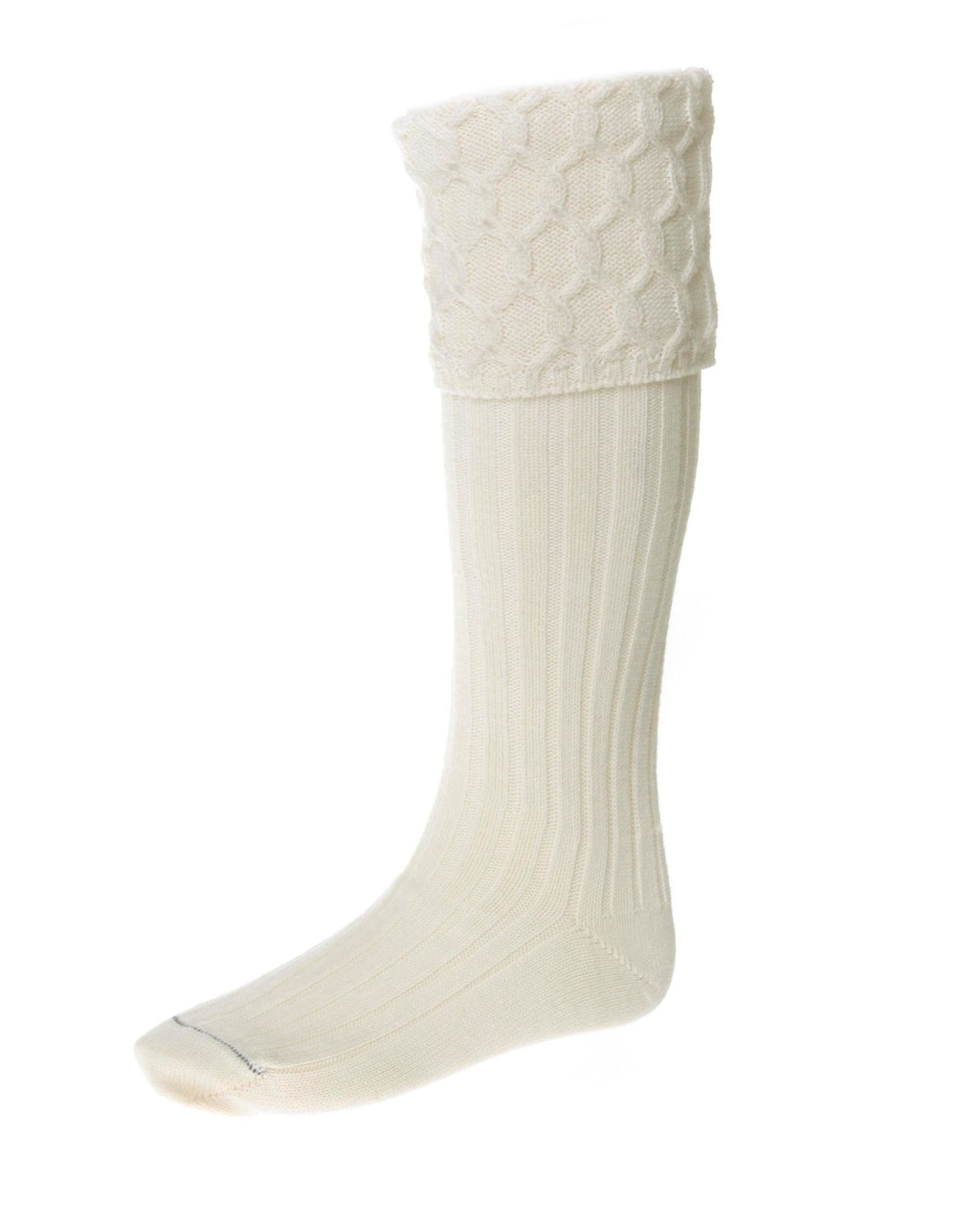 Lewis Socks ~ Ecru