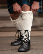 Lewis Socks ~ Ecru