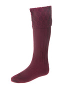 Lewis Socks ~ Burgundy