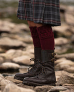 Lewis Socks ~ Burgundy