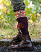 Fairisle Socks ~ Mulberry