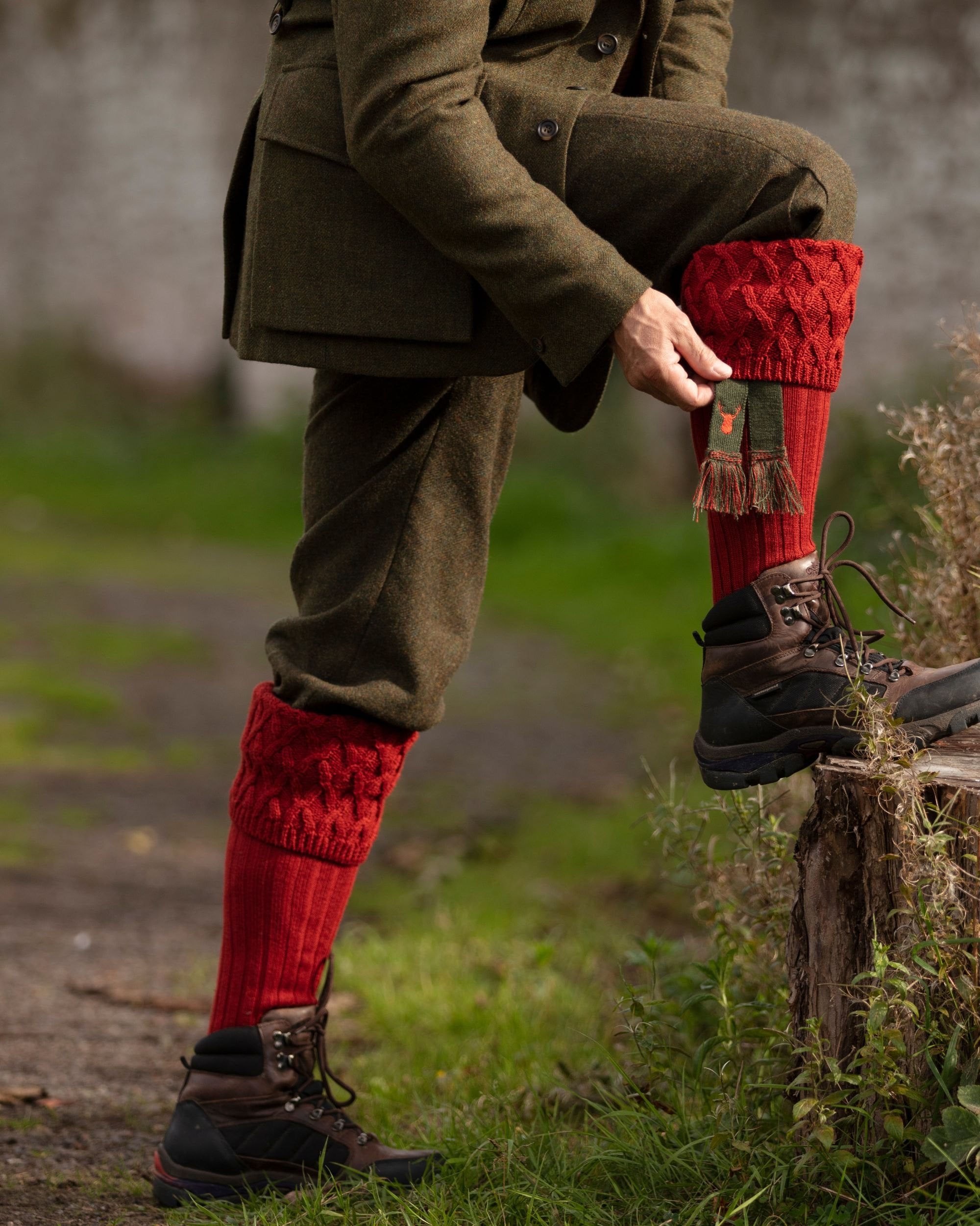 Rannoch Socks ~ Chestnut