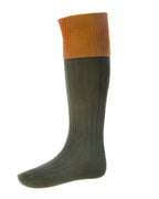 Lomond Socks ~ Spruce & Ochre