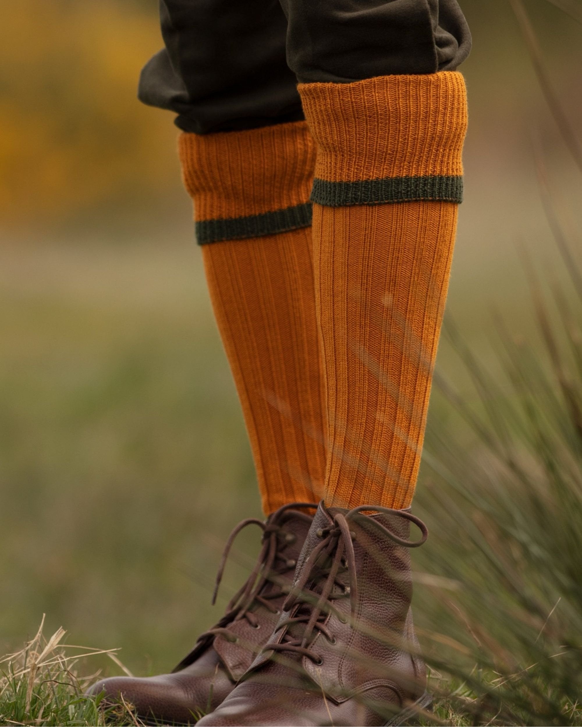 Estate Socks ~ Ochre