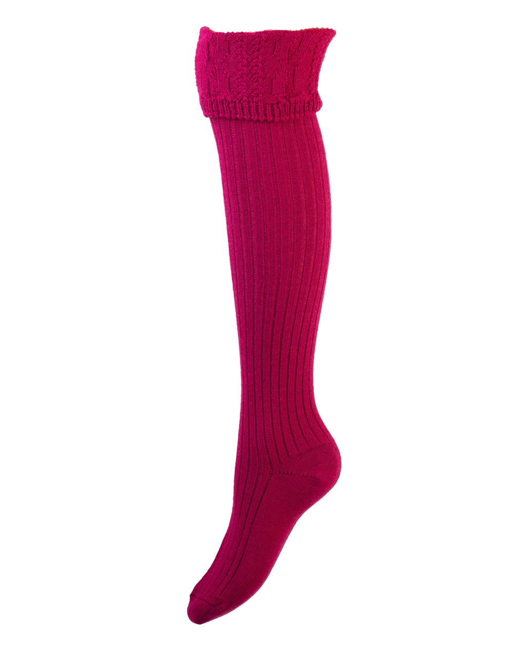 Lady Glenmore Socks ~ Fuchsia