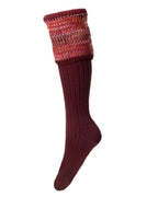 Lady Katrine Socks ~ Burgundy