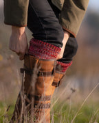 Lady Katrine Socks ~ Burgundy
