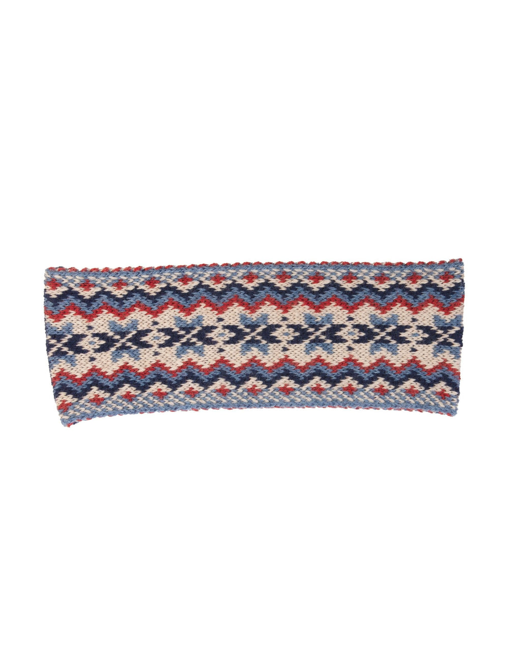 Ladies Fairisle Headband ~ Navy