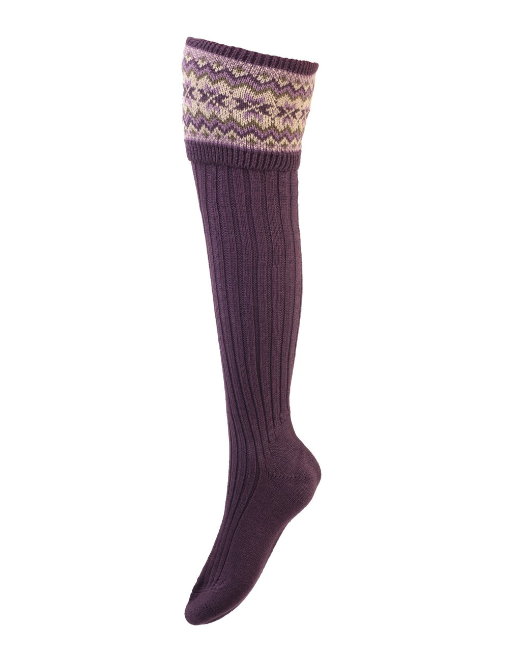 Lady Fairisle Socks ~ Thistle