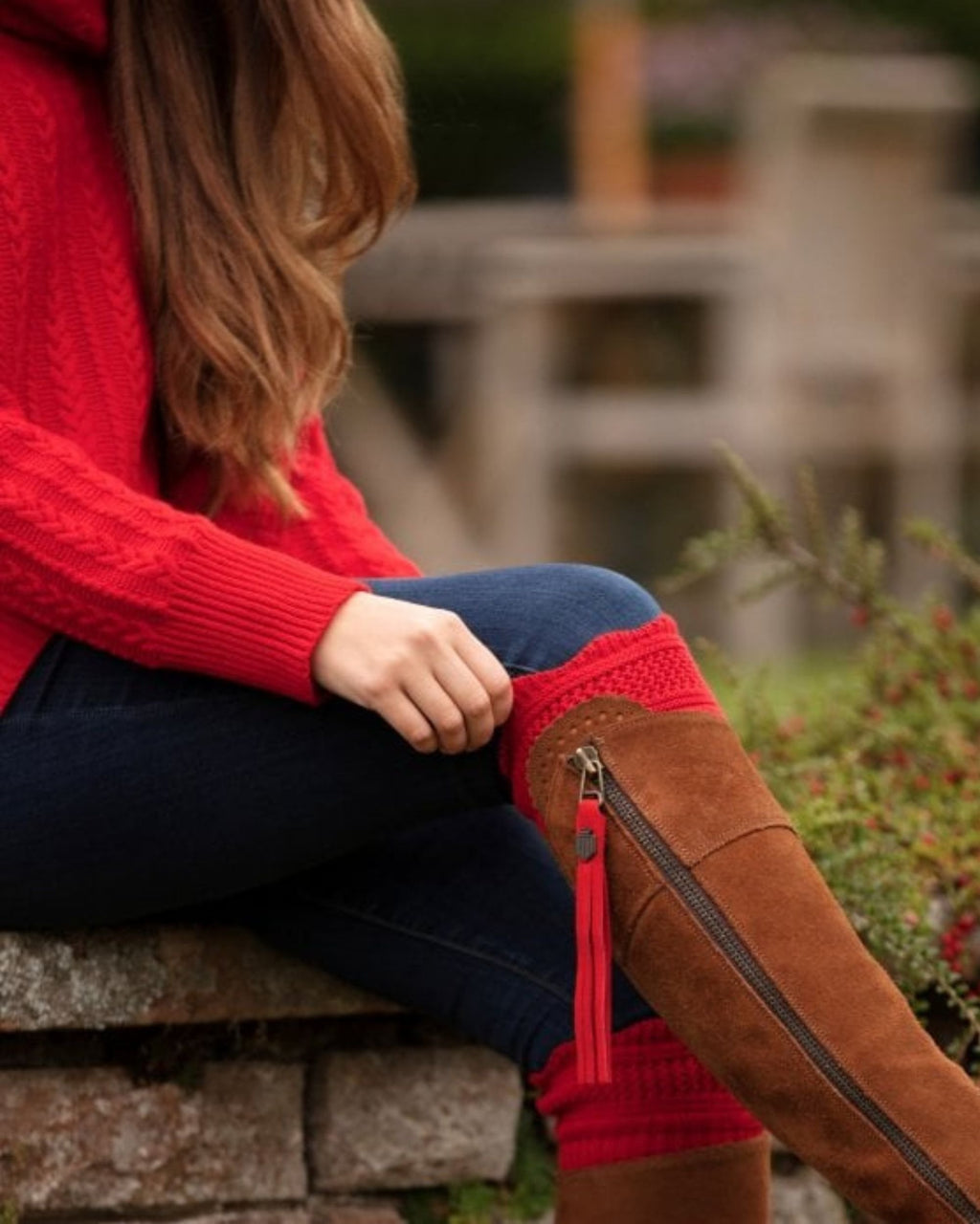 Lady Ellen Socks ~ Tartan Red