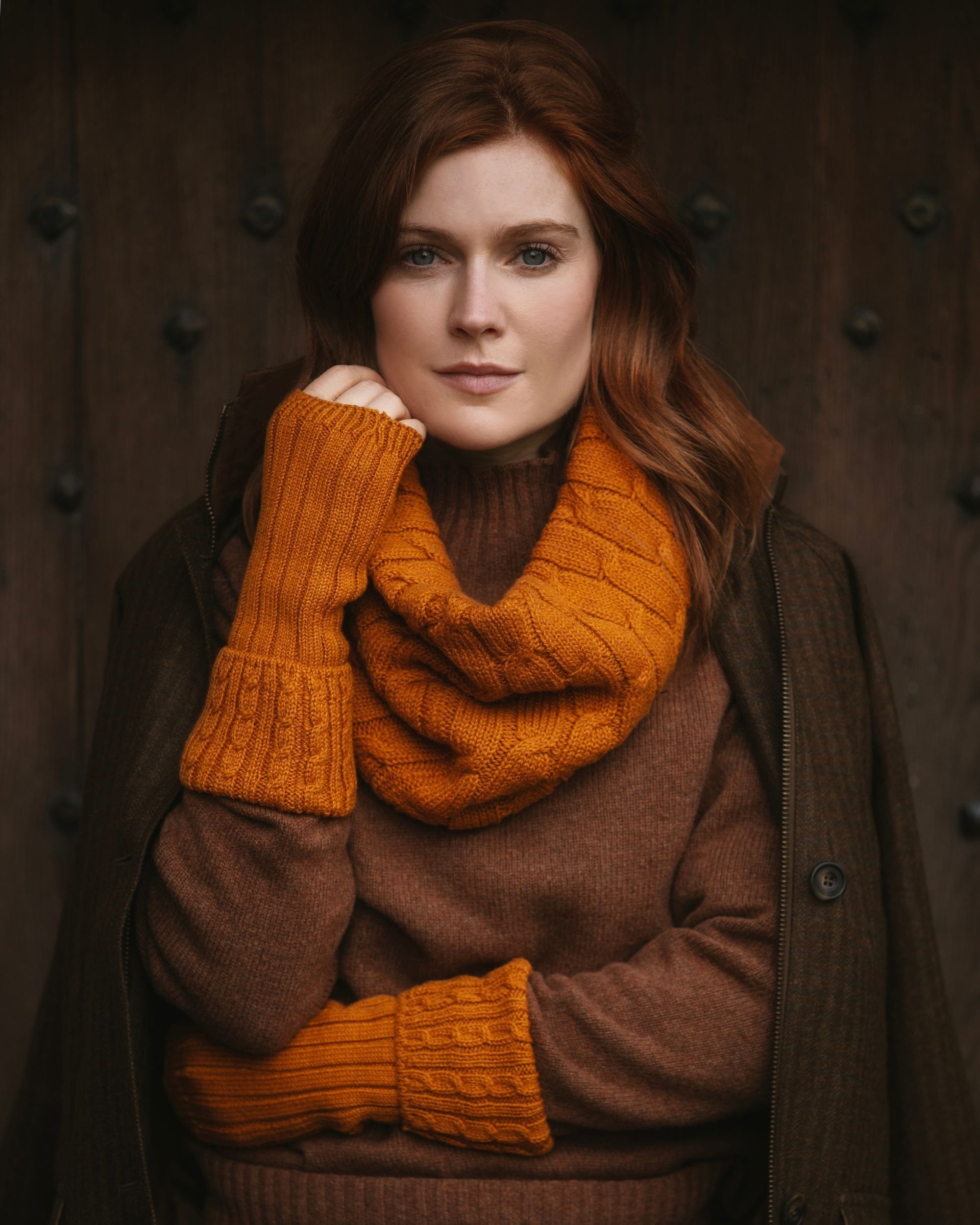 Ladies Snood ~ Ochre