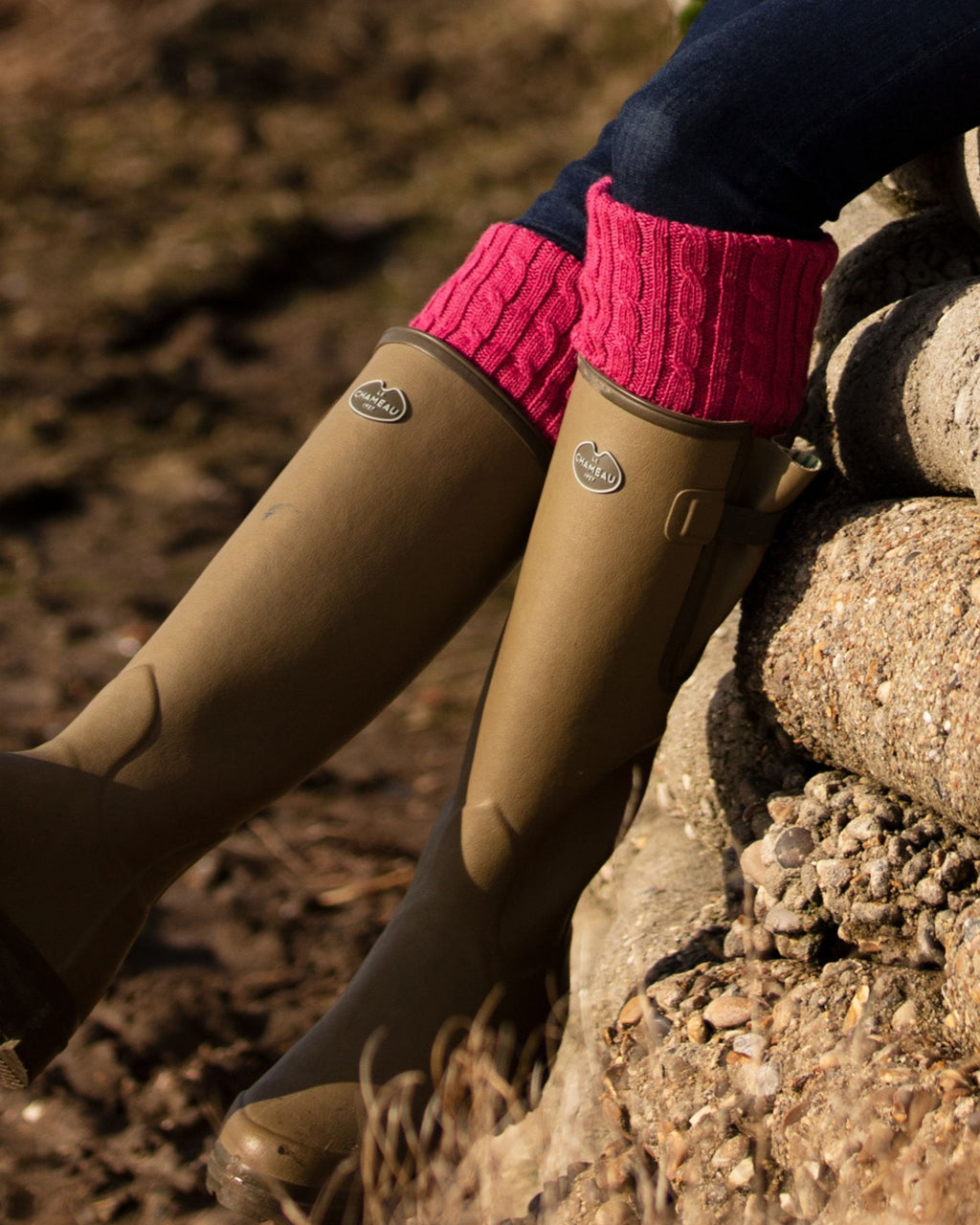 Lady Harris Socks ~ Dusky Pink