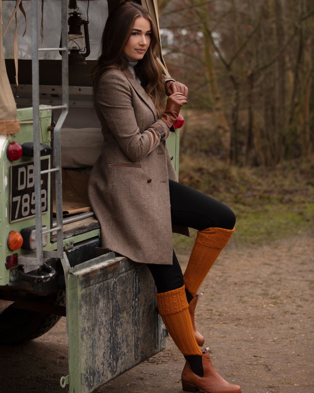 Lady Harris Socks ~ Ochre