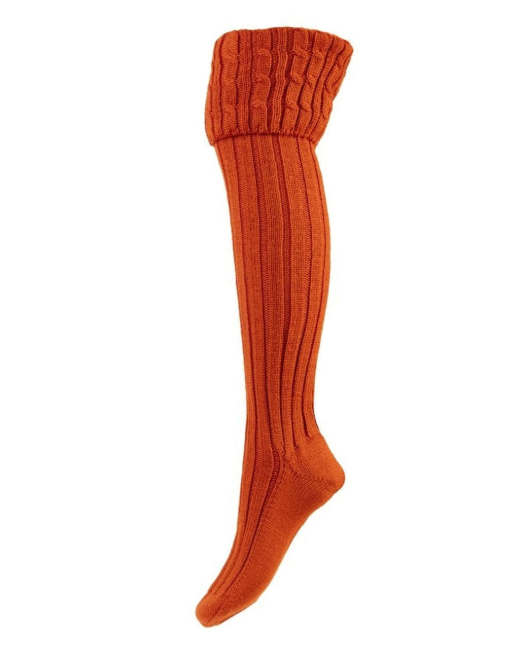 Lady Harris Socks ~ Burnt Orange