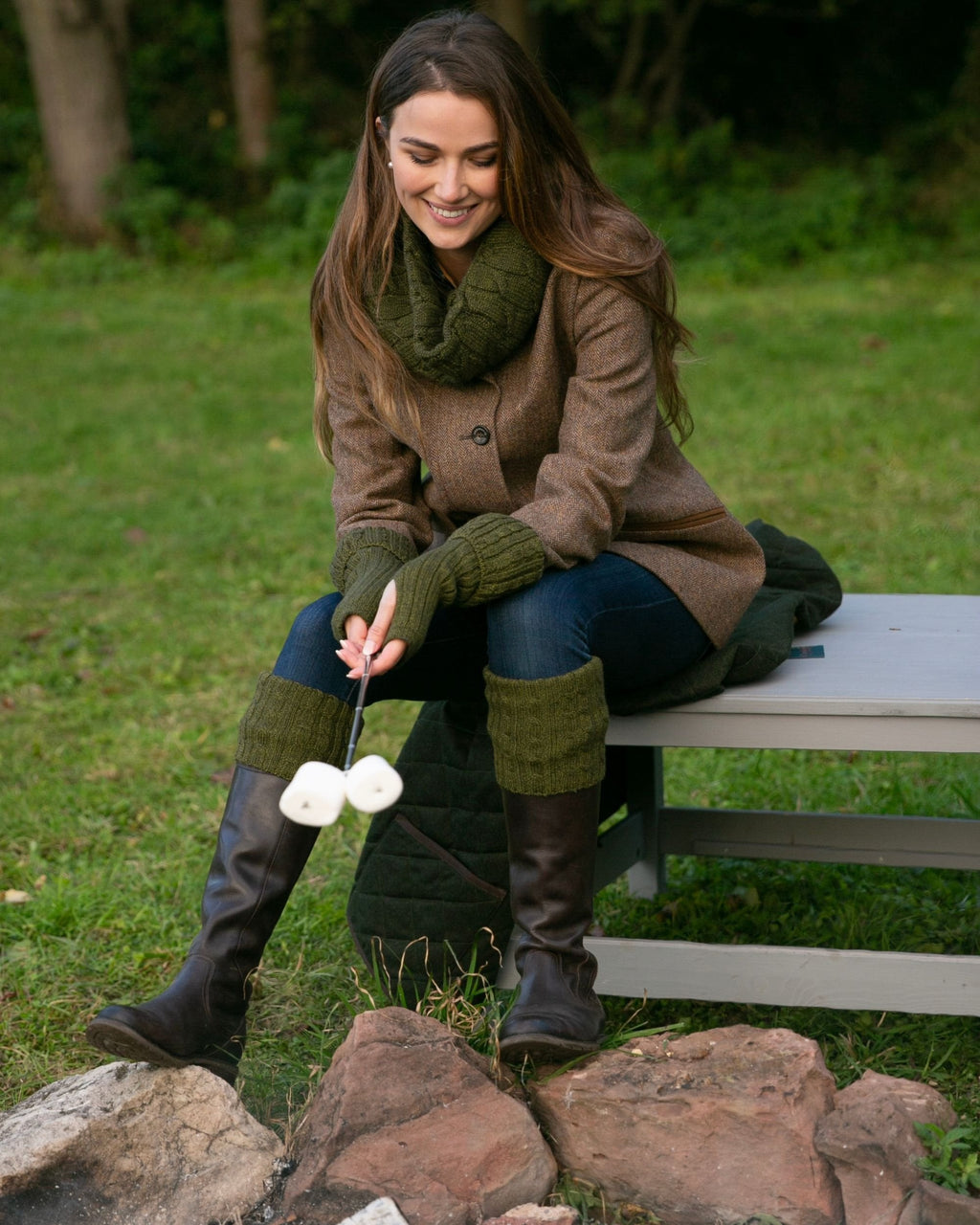 Lady Harris Socks ~ Forest