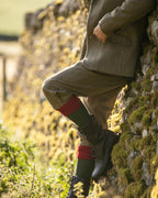 Lomond Socks ~ Spruce & Brick Red