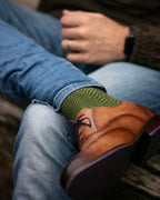 Herringbone Socks ~ Brick Red