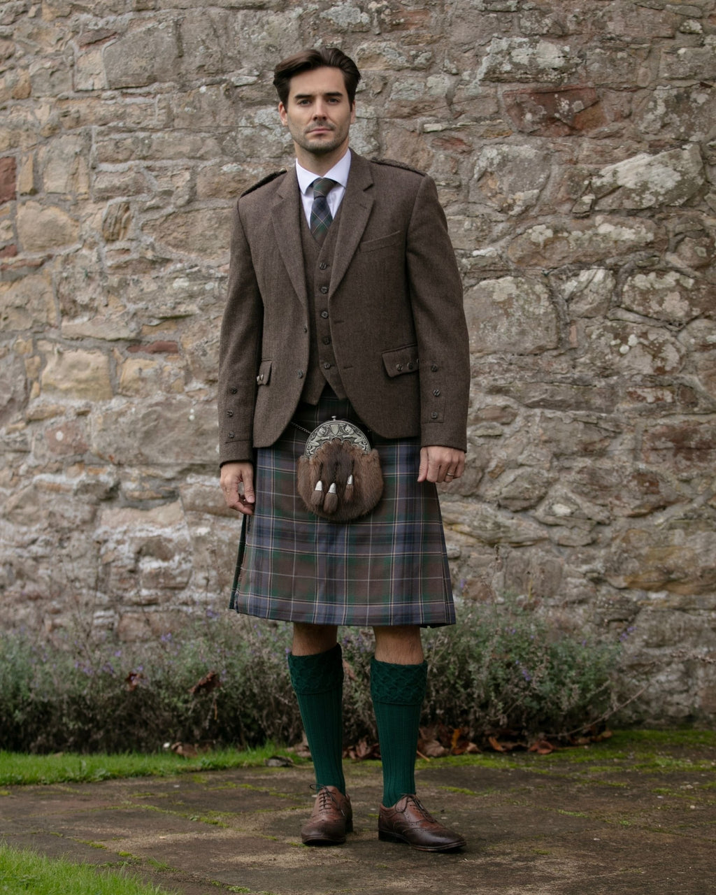 Lewis Socks ~ Tartan Green