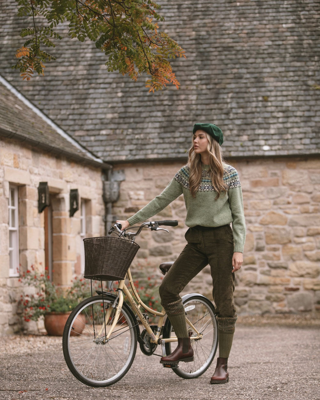 Lady Katrine Socks ~ Dark Olive