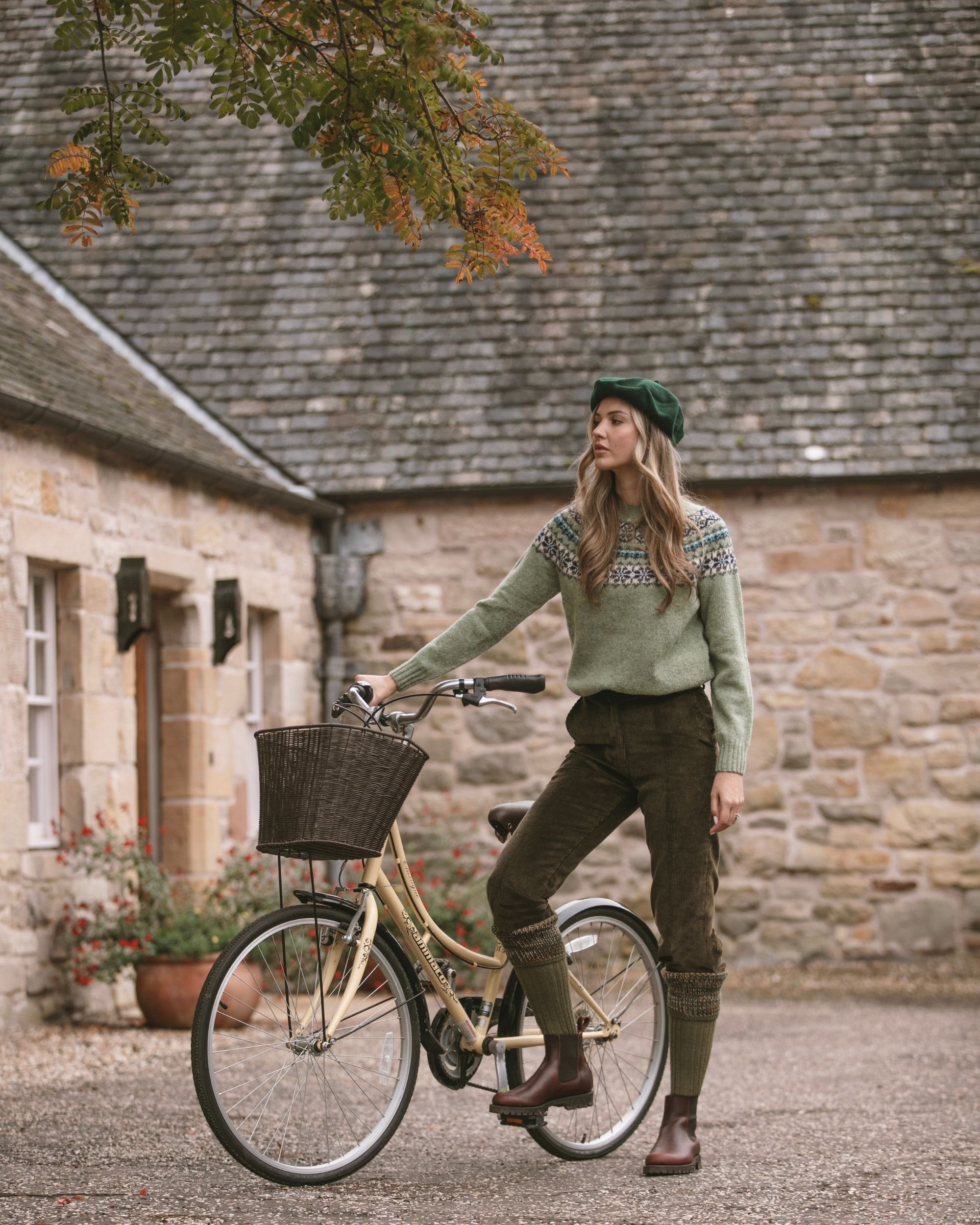 Lady Katrine Socks ~ Dark Olive
