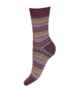 Ladies Fairisle Socks ~ Thistle