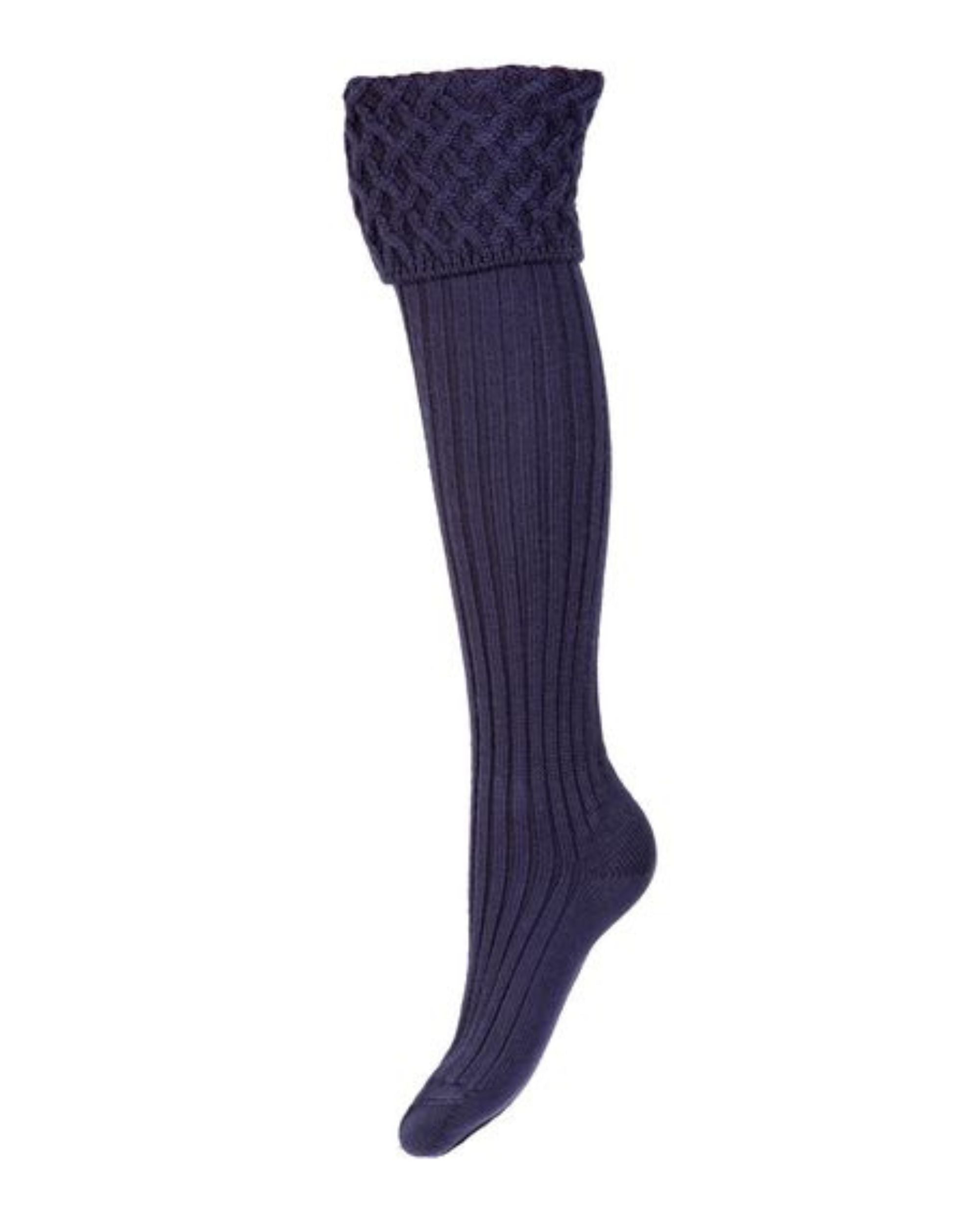 Lady Rannoch Socks ~ Navy